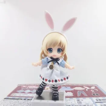 10 cm Adventures Alice V Čudežni deželi Alice Dejanje Slika Anime PVC Q Različica Obrabe Pravi Oblačila Zbirka Model Lutke Igrače Za