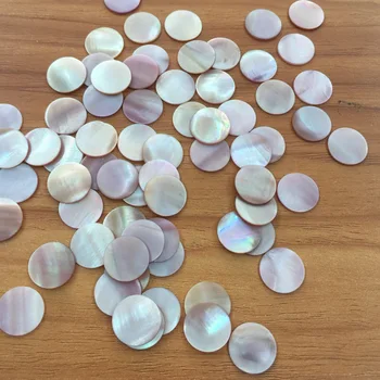 100 kozarcev/veliko Naravnih biserovine Shell, Pink Shell Disk 15 mm za DIY Nakit