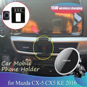 15W Avto Nosilec za Telefon, za Mazda CX-5 CX5 KE 2016 Magnetni Posnetek Stojalo za Podporo Wireles Polnjenje Nalepke Accessorie iPhone Samsung