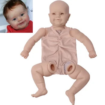 20Inches Prerojeni Baby Doll 51 CM DIY Prazno Lutka Kit Veren Novorojenčka Smeška Dekle Vinil Unpainted Nedokončane Lutka Deli Božič Darilo