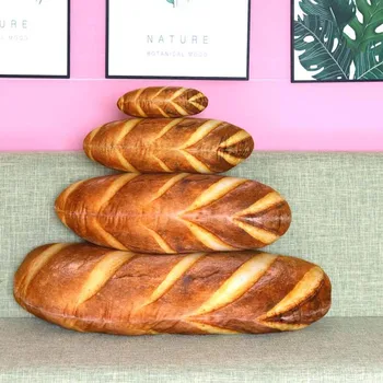 3D Simulacija Kruh Obliko Mehko Blazino Ledvenih Štruce Nazaj Blazine Smešno Hrane Pliš Plišaste Igrače