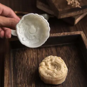 50 g Mooncake Plesni 3D Kitajski Zmaj Design Piškotek Žig DIY Luna Torto Plesni 