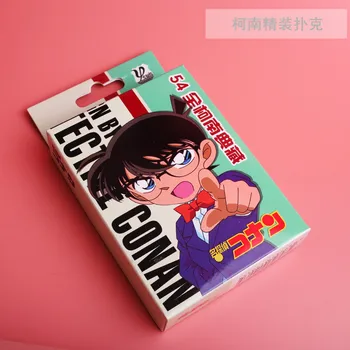 54pcs kartice Anime risanke Detective Conan Cosplay Igri Krovu Kartice, Trde poker igrača darilo, s box