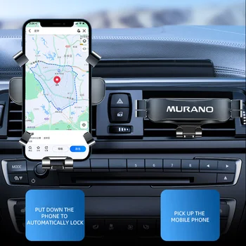 Avto, Mobilni Telefon, Držalo Za Nissan MURANO Avto Zraka Vent Posnetek Stojalo za Mobilni telefon, GPS Podporo Za iPhone 11 XS X XR 7 Huawei Samsung