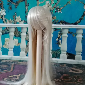 BJD lutka lasuljo, ki je primerna za 1/3 1/4 1/6 velikost lepe dolge lase, multi-color grobo las lasuljo lutka dodatki
