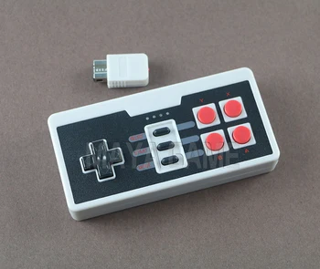 Brezžični USB Vtič, ki Igrajo igre na Srečo Gamepad Krmilnika za Nintendo za NES Mini 4 Gumbi, Brezžični krmilnik Z brezžični Sprejemnik