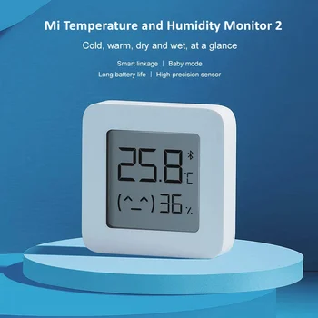 Brezžično Smart Mijia Bluetooth Termometer 2 Električni Digitalni Termometer, Higrometer Delo z Baterijo Brezžični Digitalni Kuhinja