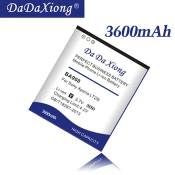 DaDaXiong 3600mAh BA900 Li-ion baterija Za Sony Ericsson TX LT29i J ST26i L S36h C2104 / C2105 Telefon Baterija