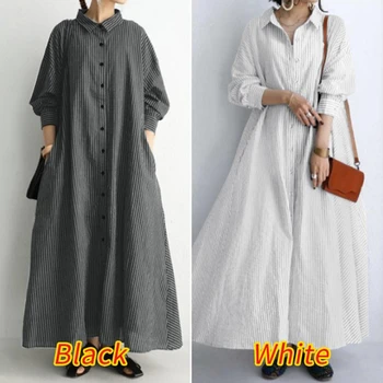 Dolgo Belo Srajco, Obleko za Ženske Bombaž 2023 Pomlad Poletje Priložnostne korejski Oblačil Vintage Prevelik Midi Haljo vestidos par muje
