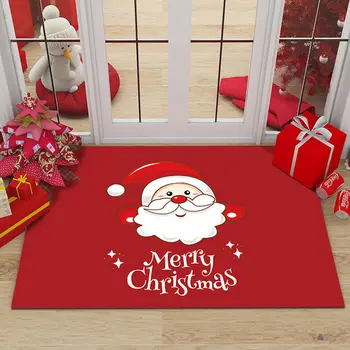 Doma Dekor Božično Darilo Vhod Preproga Božični Dekor Božično Drevo Santa Claus Tiskanja Preproge Kopalnica Mat Kuhinja Preprogo