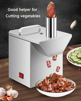 Električni stroj za Rezanje Zelenjave Samodejno Bacon/Prekajeno meso/Klobase Rezalnik Komercialne Mesa Slicer iz Nerjavečega jekla