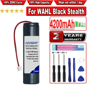 HSABAT 4200mAh Baterija za WAHL Black Prikrite, Chrome,Akumulatorski Čarobno Posnetek,Višji Akumulatorski,Funt 4,Super Taper Cordless
