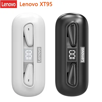 Lenovo XT95 TWS Bluetooth Slušalke Ultra tanek Touch Kontrole Brezžične Slušalke z mikrofonom Digitalni Zaslon Slušalke šport Čepkov