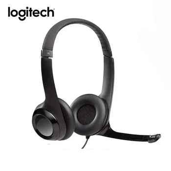 Logitech H390 USB Žična Slušalka Stereo Slušalke s Hrupom Preklic Mikrofon Za PC/Mac/Prenosnik