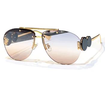 Luksuzni sončna Očala Ženske Modne blagovne Znamke Očala Zlitine Okvir UV400 Gradient Oblikovalec Odtenki Gafas De Sol Mujer Najvišje Kakovosti