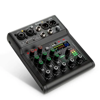 Manchez G4 Mini 4 Kanalni Zvok Kartico Mešalnik USB Konzole DJ Karaoke Pametni, Profesionalni Računalnik Snemanje 48V