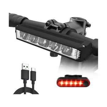 Najnovejše Super Brights Kolo LED Luči,USB Polnilne Izposoja Žarometov-5 Načinov,Nepremočljiva Kolo Luč Žarometov