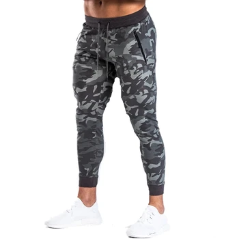 Nove Moške prikrivanje Sweatpants Fitnes Joggers 2019 Jeseni Moški modni High Street Kolk Dolge Hlače Harem Hlače Sweatpant