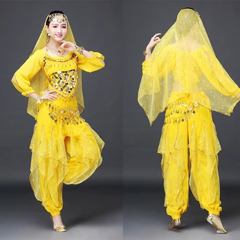 Odraslo Uspešnosti Indijski Ples Kostume Orientalski Ples Trebuh, Nositi Hlače Multi Barve Bollywood Ples Obleko