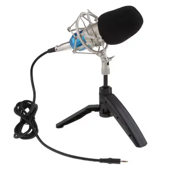 Plug Kondenzatorskega Mikrofona, Domači Studio Snemanje Oddajanja Intervju Karaoke z Nastavek za Stojalo