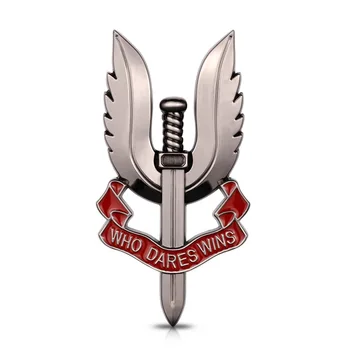 Posebna Air Force Kovinski Značko Simbol 3D Vojaški Avto Nalepke, Ki si Drzne Zmaga SAS Logotip za Moške Auto Dekor Dodatki Slog