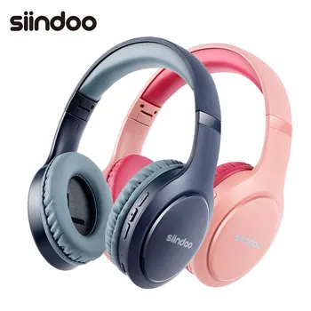 Siindoo JH-919 Brezžične Bluetooth Slušalke Roza&Modro Zložljive Stereo Slušalke Super Bass šumov Mikrofona Za Prenosnik TV