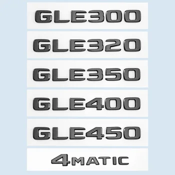 Sijajna Črna Črke GLE300 GLE450 GLE400 GLE300d Simbol za Mercedes Benz AMG Avto Fender Prtljažnik Zadaj W166 C292 Logotip Nalepko