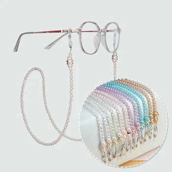 Sladko Pearl Očala Verige za Ženske Biserne Kroglice sončna Očala Vrvice Očala Niz Drogu Visi Vrv Eyeglass Dodatki
