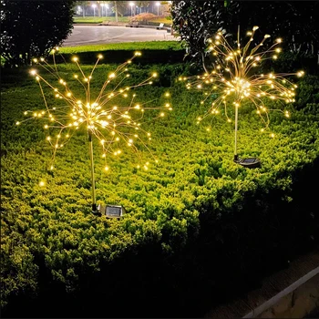 Sončne Firefly Luči 120/150 LED Vrt, travnik lučka nepremočljiva Dekoracijo Svetlobe 8 načini Windproof Sončne luči Za Dvorišču Teras