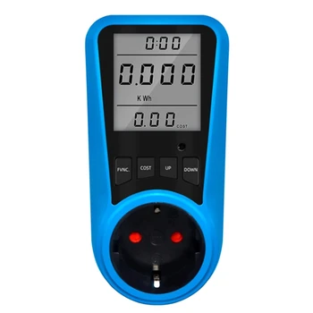 Stojalo Digitalni Tekoči Meter AC Power Meter Čas Vatna Moč Energije Tester Wattmeter - EU Plug