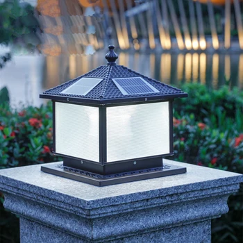 TEMAR Sončne Post Lučka LED na Prostem, Ustvarjalne Preprost Steber Luči Vodotesen IP65 za Dom Villa Hotel Dvorišču Verandi