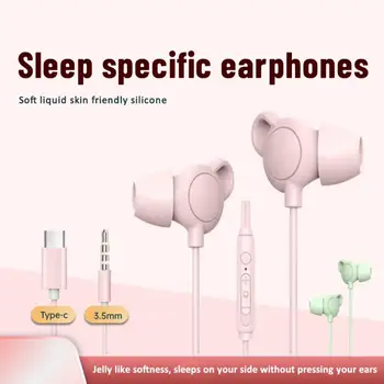 Trajno Spanja Telefonov 15.00 g Univerzalno Slušalke Moving Coil Vrstice Vrsta Dolžina 1,2 m Slušalke Mehki Silikonski Slušalke Žične Slušalke
