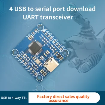 USB za 4 TTL 4 USB na Serijski Downloader povežite Sprejemnik / oddajnik UART