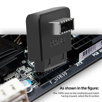 USB3.0 19/20P TIPA E, Tok Max Hitrost Prenosa 10Gbps Pretvornik TIP Vtiča-C prilagodilniku za Pretvorbo Plug za Mainboard