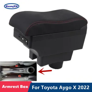 Za Toyota Aygo X Armrest polje Za Toyota Aygo X 2022 Avto Armrest Centralne škatla za Shranjevanje Rekonstrukcija s USB, Polnjenje Avto dodatki