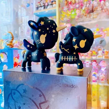ZADNJA Tokidoki 5 Palcev Unicorno Črnega Zlata Zvezda Akcijskih Slika Izključno Zbirko Igrač Ornament Ponija Darilo Doma Dekoracijo