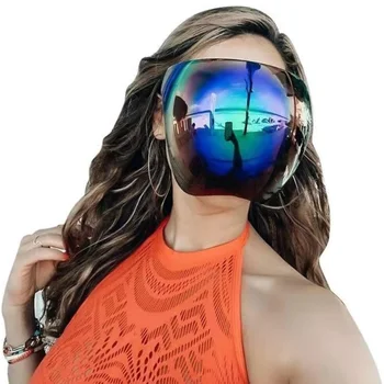 Zaščitna Faceshield Očala sončna Očala Pregleden Anti-fog Anti-splash Zaščitne Maske Poln Obraz, Zajetih Varnost sončna Očala