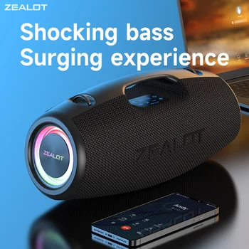 ZEALOT S78 Visoke Moči 100W Prenosni Bluetooth Zvočniki Močan Soundbox Brezžični Globokotonec Stereo Super Bass Mp3 Predvajalnik Boombox