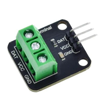 100 CM Digitalni Senzor Kabel iz Nerjavečega Jekla Sonda Terminal Adapter Opremo Temperaturni Senzor DS18B20 Modul Vodotesno