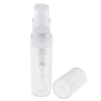 100 kozarcev 3ml Mini prozorne Plastike ponovno napolniti Steklenico Prenosni Mouthwash Stekleničko za Vzorec Kozmetični Tekoče Razpršilo za 28ED
