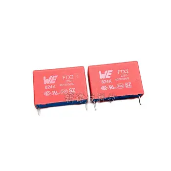 10pcs/ SMO FTX 2 275VAC 824 0.82 UF 275V 820NF varnostni merilnik film kondenzator stopala razdalja za 22,5 mm