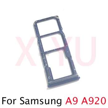 10PCS Za Samsung Galaxy A7 A9 2018 A750 A920 Reže za Kartico Sim Pladenj Imetnik kartice Sim Card Reader Socket