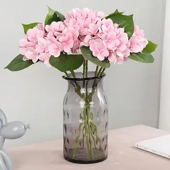 1Pc 3D Umetne Rože Krpo Hydrangea DIY Poroko Namizni Okrasek