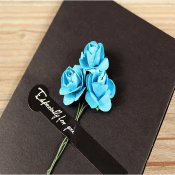 1pcs/packRed rose blue demon, ki je posušeno cvetje blagoslov voščilnico, darilo za rojstni dan kartico poroko invitationschrismas