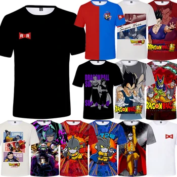 2023 Poletje Moda Dragon Ball Super Majica 3D Tiskanje Vzorec za Moške Kratke Rokav Trend Priložnostne T-shirt Oblačila XXS-6XL