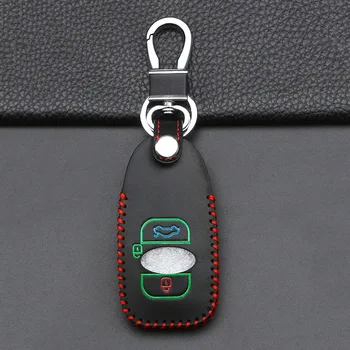 3 Gumbi, Svetlobna Usnje Ključa Imetnika Keychain Zaščitnih za Subaru XV SV Gozdar BRZ 2019 2020 Accessori Avto Ključ Primeru Zajema