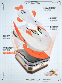 361 Stopnjo copati moški tekaški športni copati za hojo zavezat Čevelj blazine elastičnost športne moške čevlje 2021 Gundam GN-003