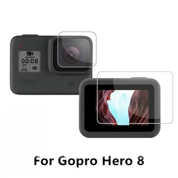 3Pcs HD Kaljeno Steklo Screen Protector Za Gopro Hero 8 dodatna Oprema za Kamere