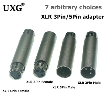 3Pin XLR, Da 5Pin DMX Kovinski Cased Pretvornik Zvoka za Razsvetljavo Adapter 3 Pin Moški 5 Pin Ženski 3 Pin Ženski 5 Pin Moški Povezavo