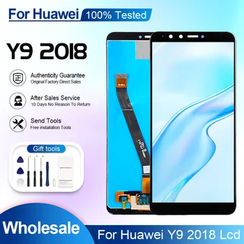 5.93 Palčni Uživajte 8 lcd Plus Za Huawei Y9 2018 Zaslon, občutljiv na Dotik Zaslon Računalnike Montaža Z Okvirjem Brezplačna Dostava